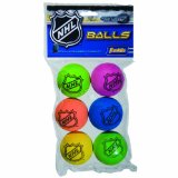 Cover: franklin nhl mini hockey replacement foam balls (assorted colors)