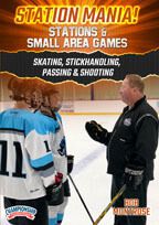 Cover: station mania! stations & small area games: skating, stickhandling, passing & shooting